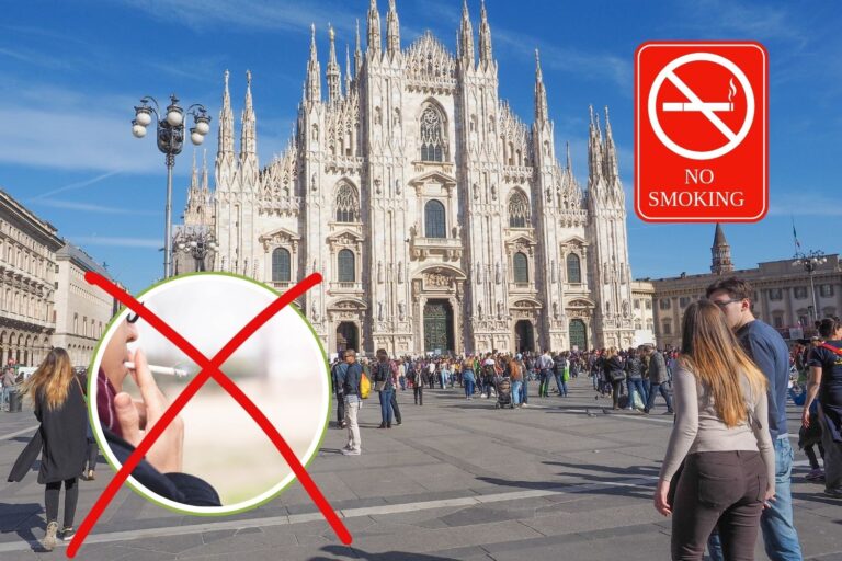 Rookvrij Milaan, rookverbod buiten van kracht: boetes tot 240 euro vanaf 1 januari 2025						


