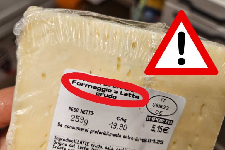 formaggi latte crudo allerta