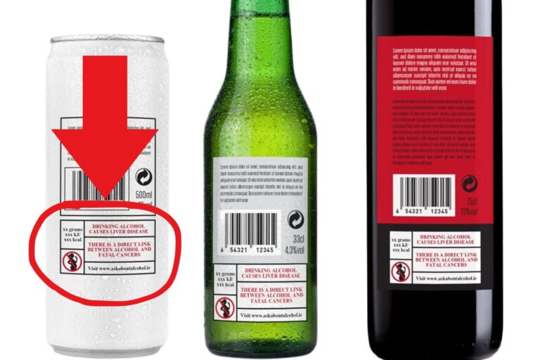 etichetta avvertenze alcol