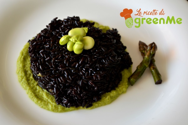 Venus rijstroom van asperges en favabonen