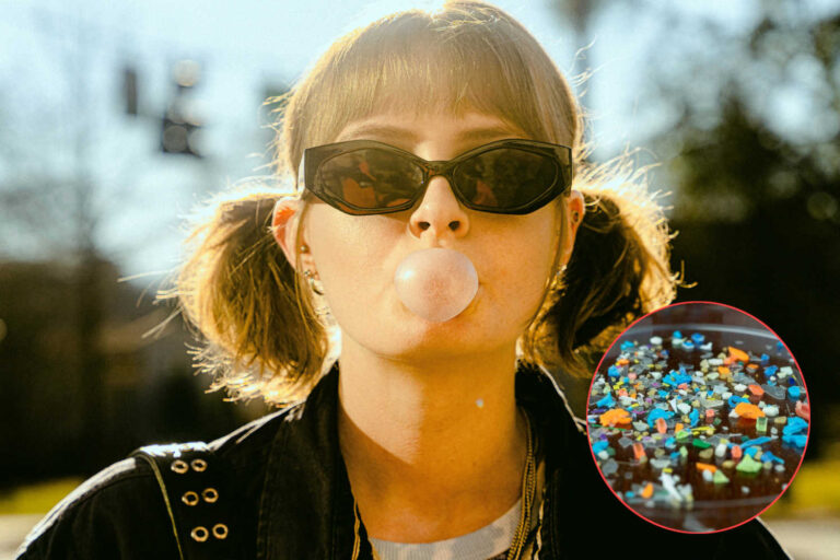 Chewing gum microplastiche