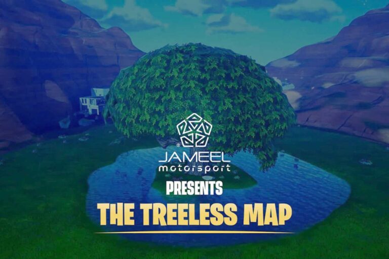 Fortnite mappa senza alberi