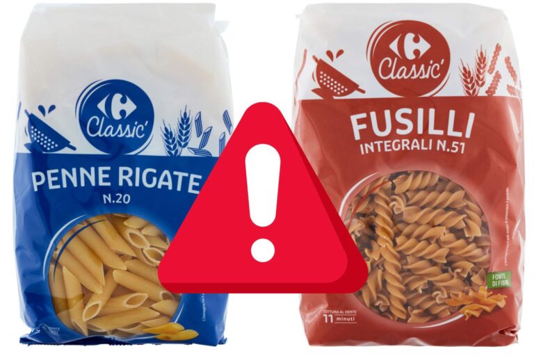 richiamo pasta carrefour
