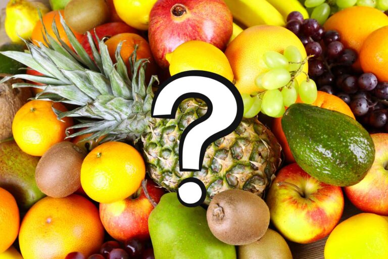 frutta mista con punto interrogativo