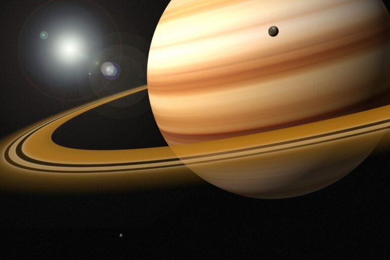 bacio luna saturno