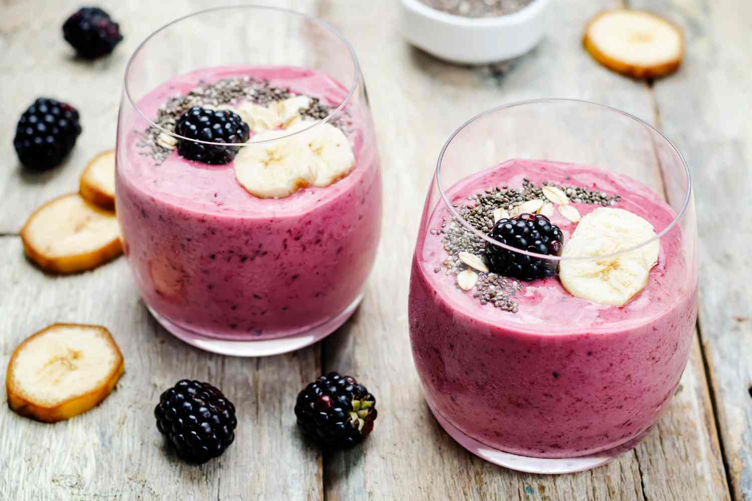 Smoothie meer en banaan