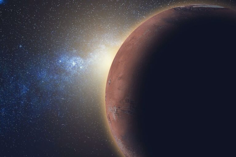 bacio luna marte