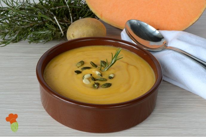 fluweelachtige pompoenaardappelen gember