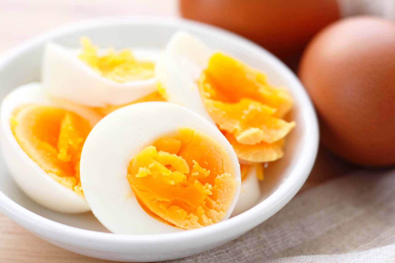 gekookte eieren koken
