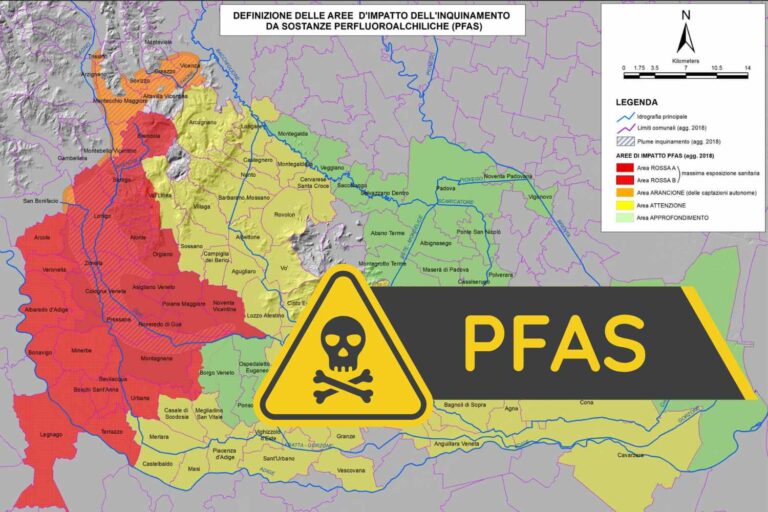 pfas veneto cartina zona rossa