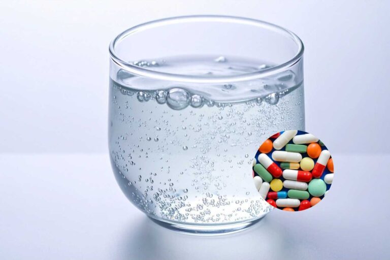 farmaci ed acqua frizzante