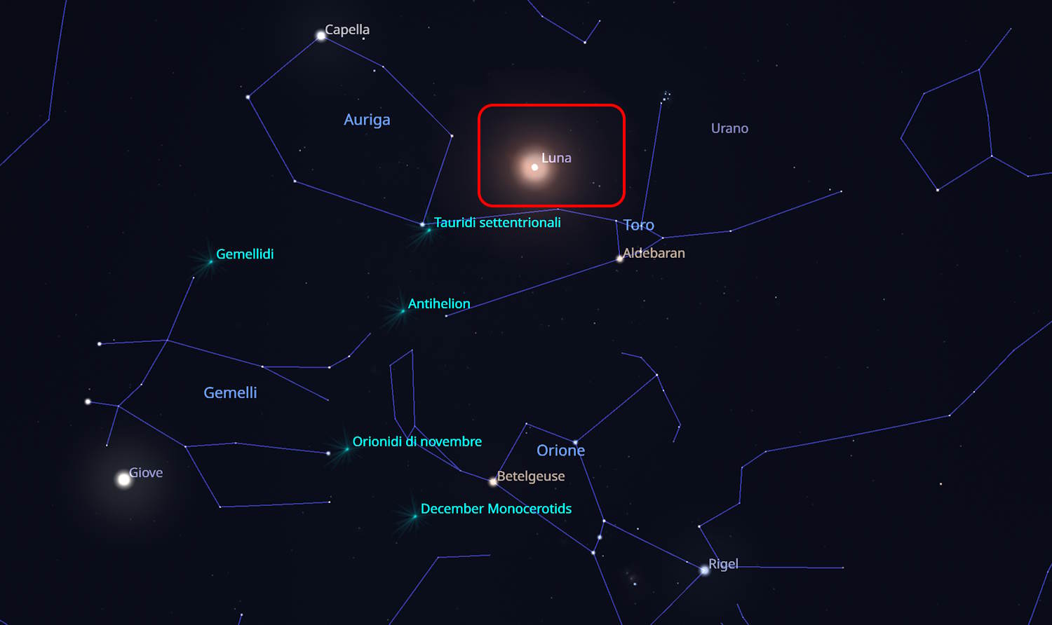 supermaan van lange nachten