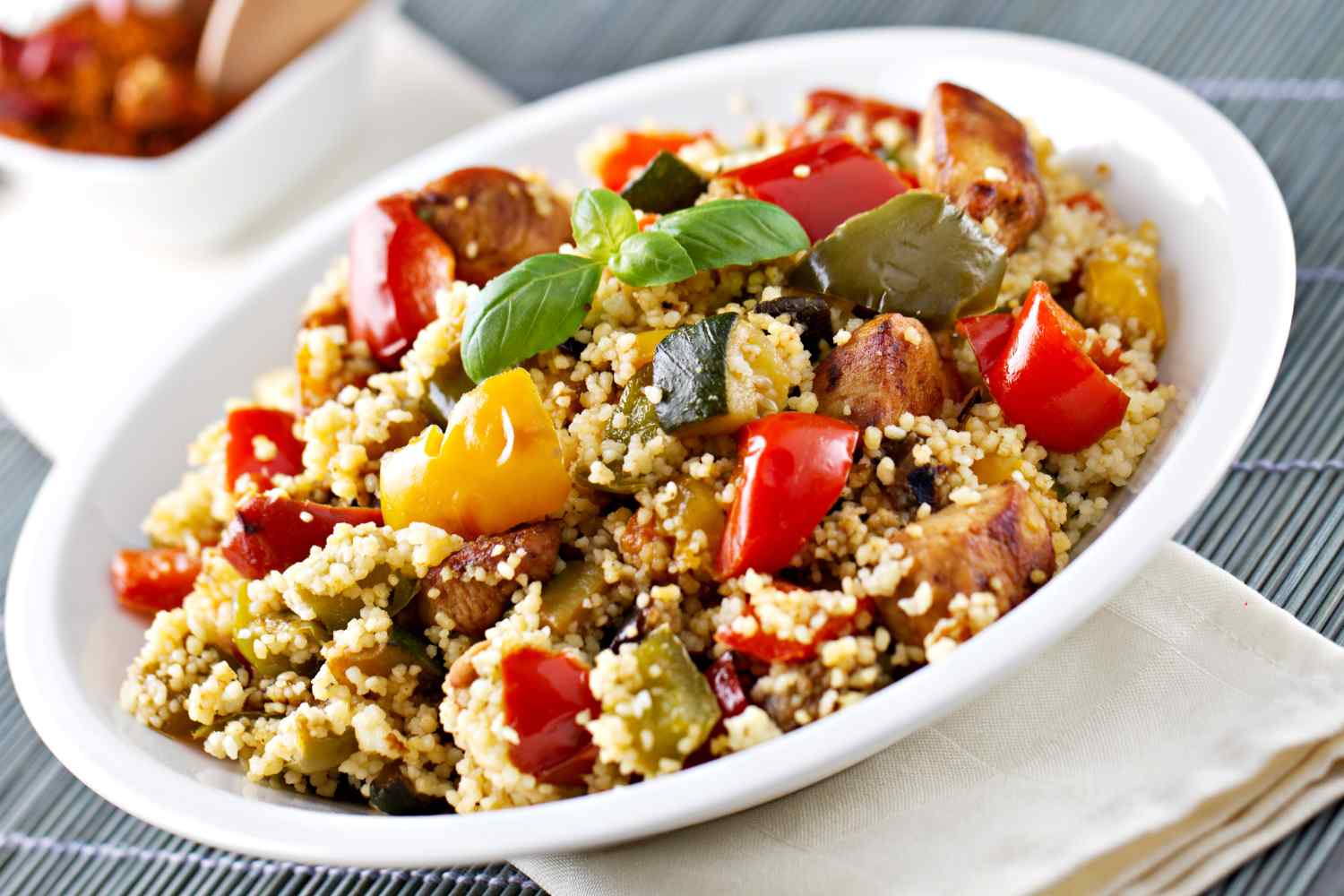 Couscous met geroosterde groenten