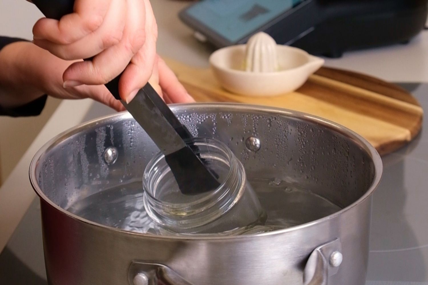 sterilisatie van jampotten