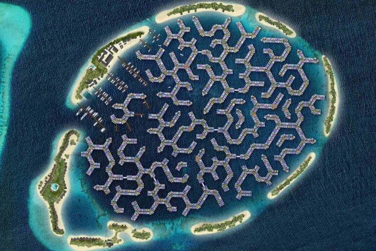 maldive città galleggiante