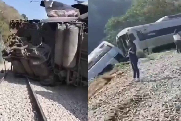 treno deragliato in Messico