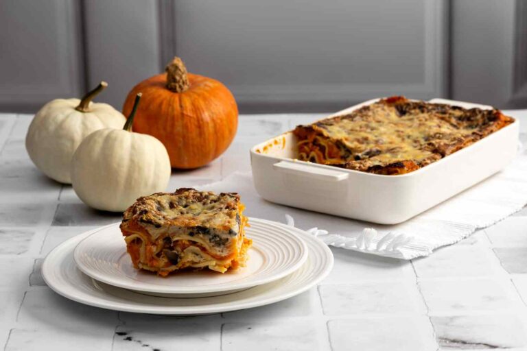 lasagna zucca e funghi