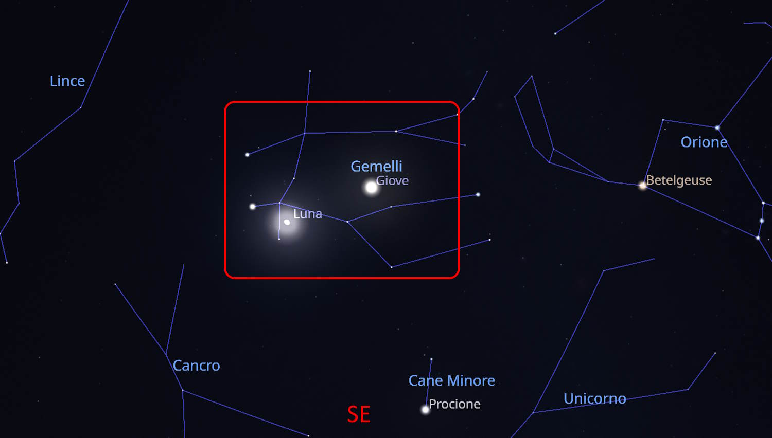 kus maan jupiter februari 2026