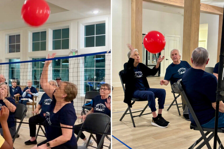 Sitting volley