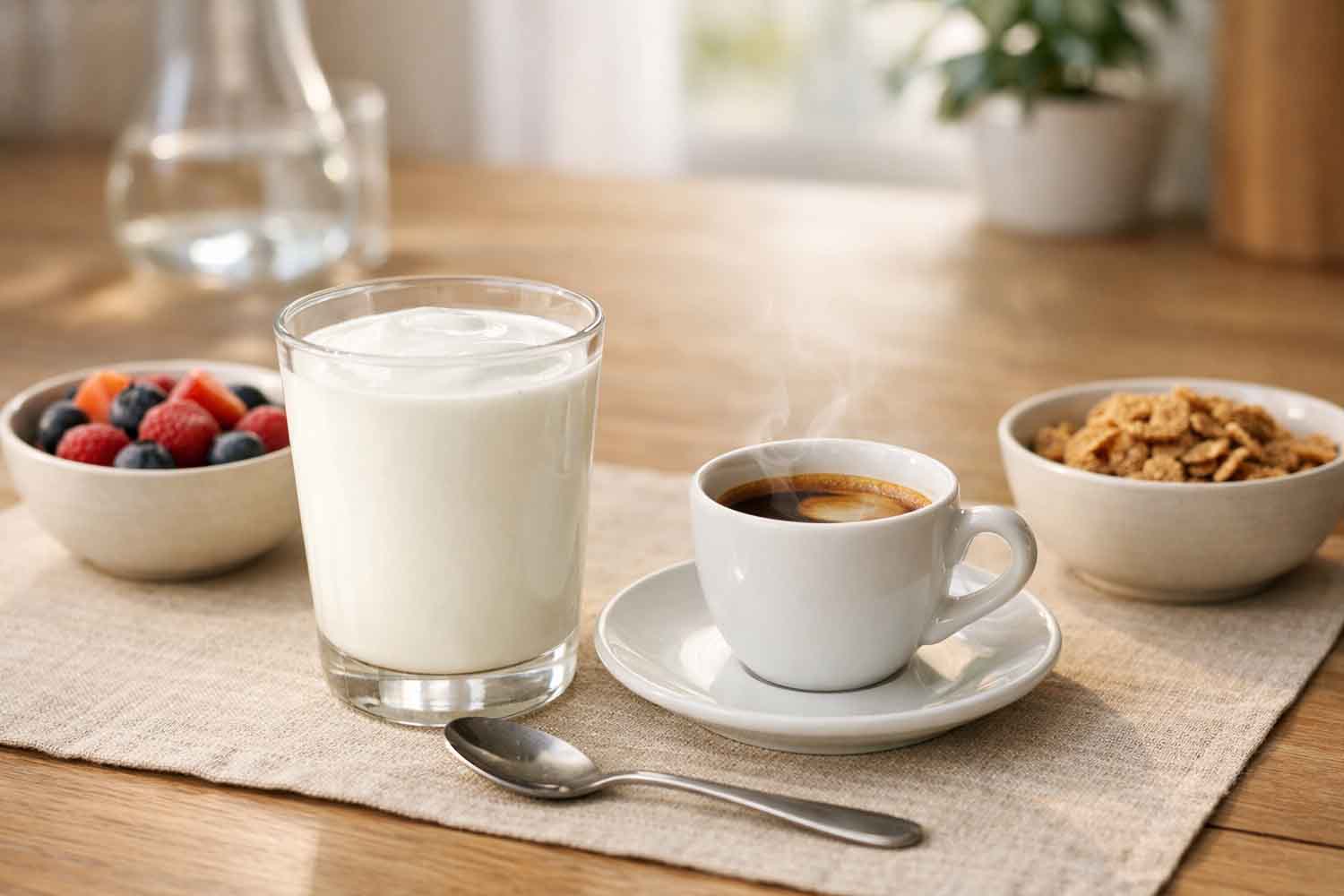 Kefir en koffie
