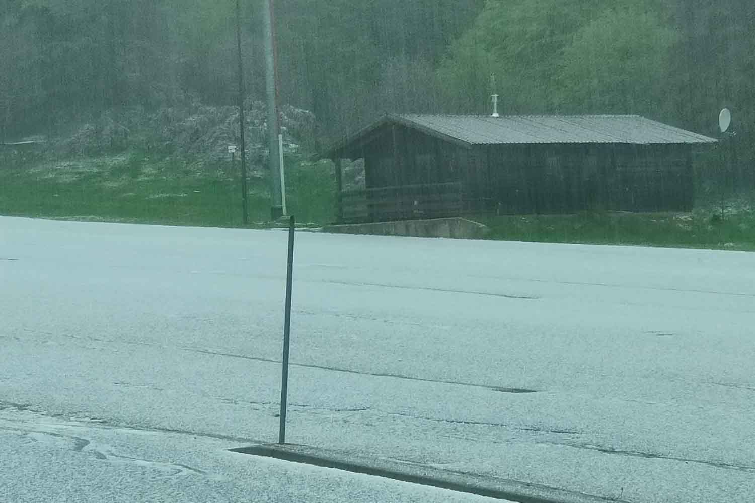Slecht weer in Veneto in Novezza