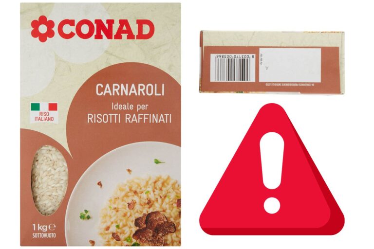 Eet deze rijst die aan Conad wordt verkocht niet, hij bevat meer cadmium dan de limiet: de teruggeroepen batches
