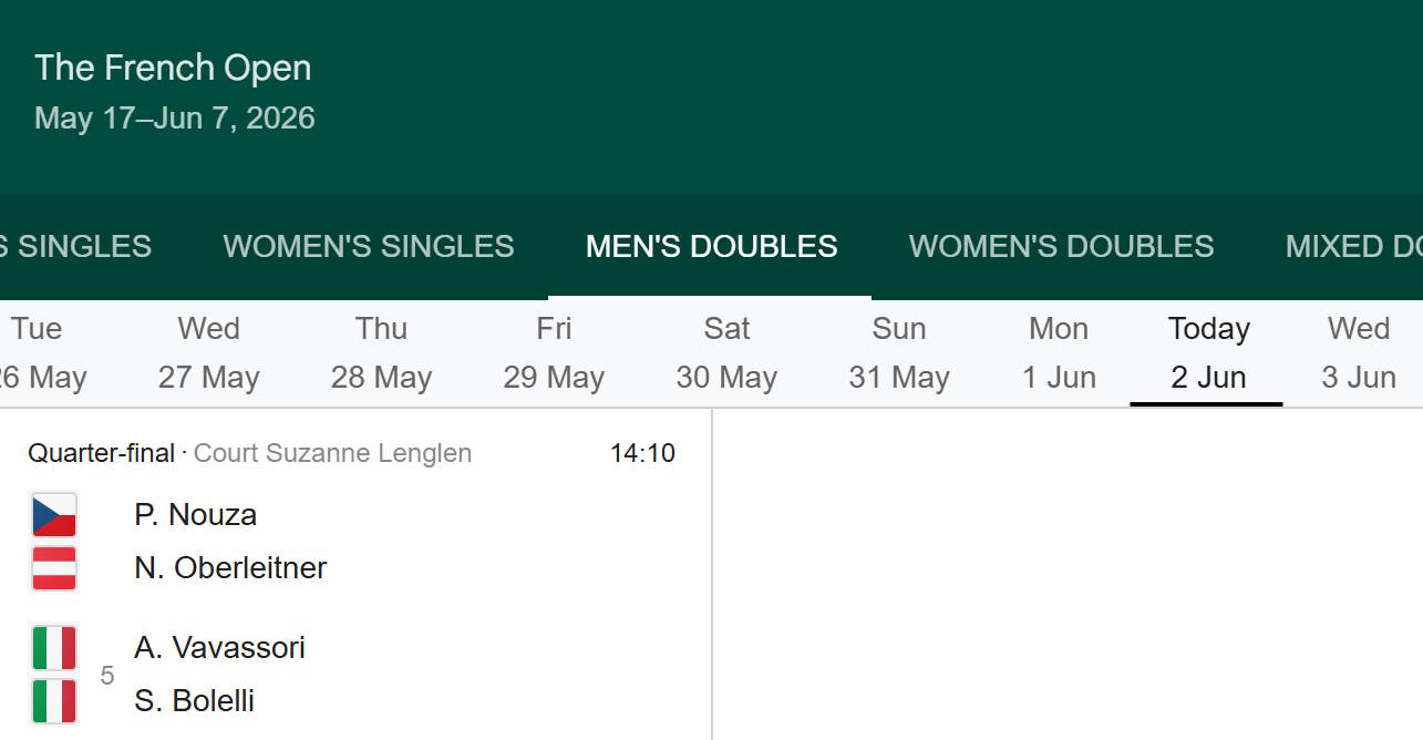 roland garros geschiedenis van tennis italië