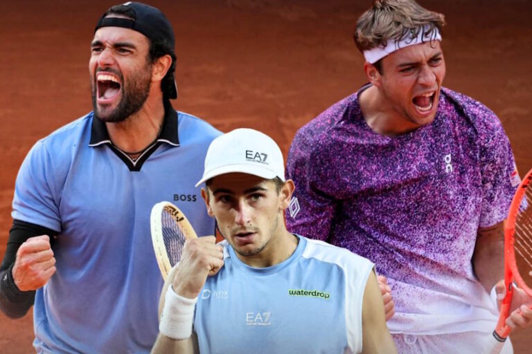 Italiaans tennis schrijft ook zonder Jannik Sinner geschiedenis: voor het eerst hebben we drie tennissers in de kwartfinales van Roland Garros (en ook het dubbelspel gaat door)

