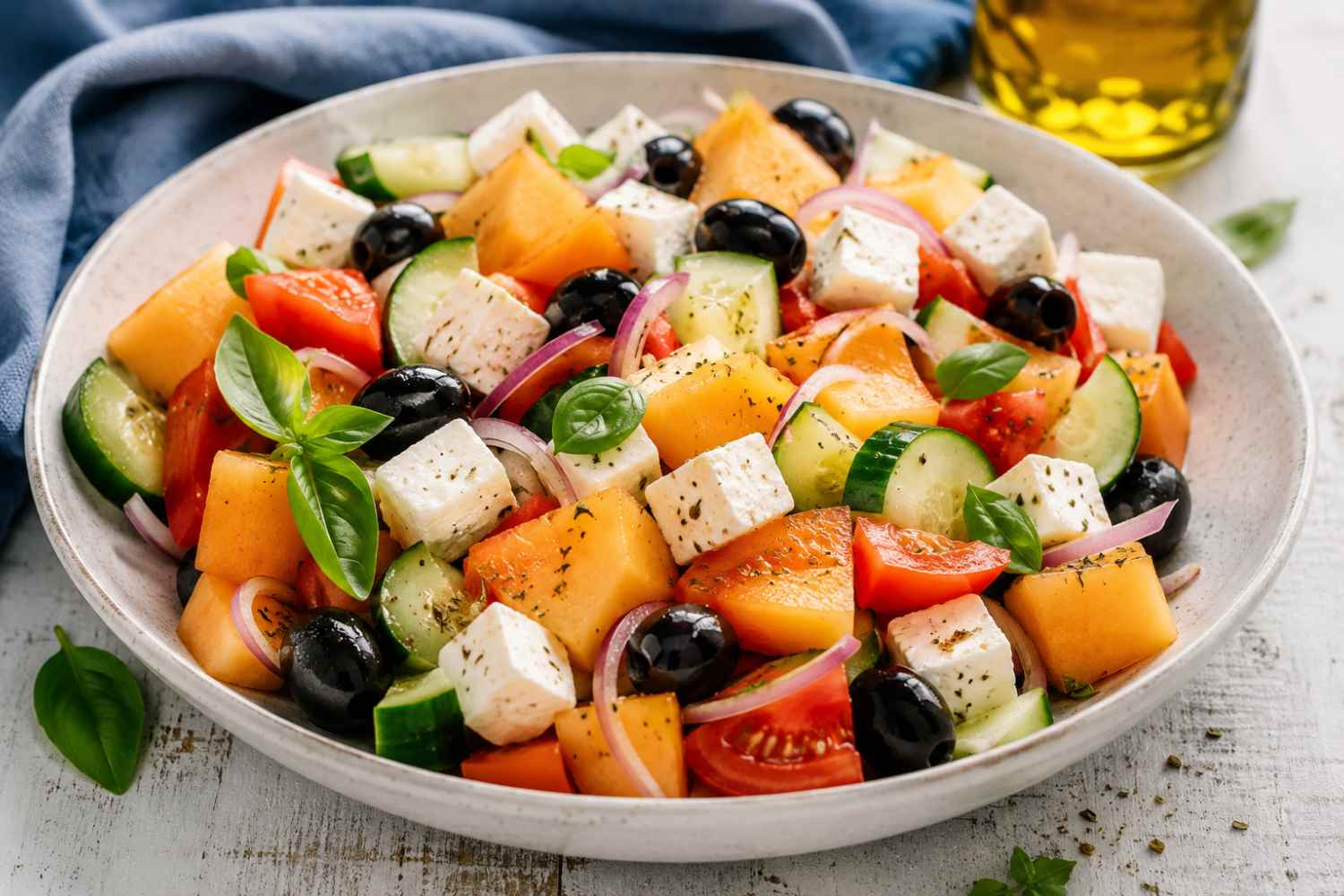 Griekse meloensalade
