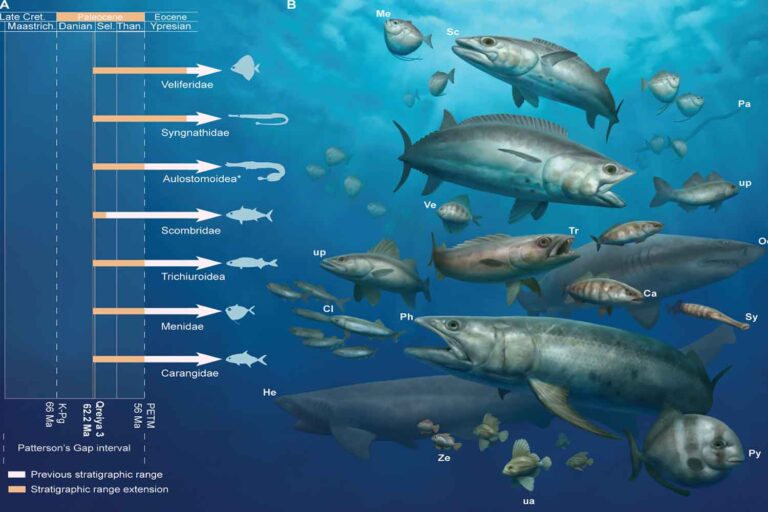 Acquario di pietra fossili in Egitto