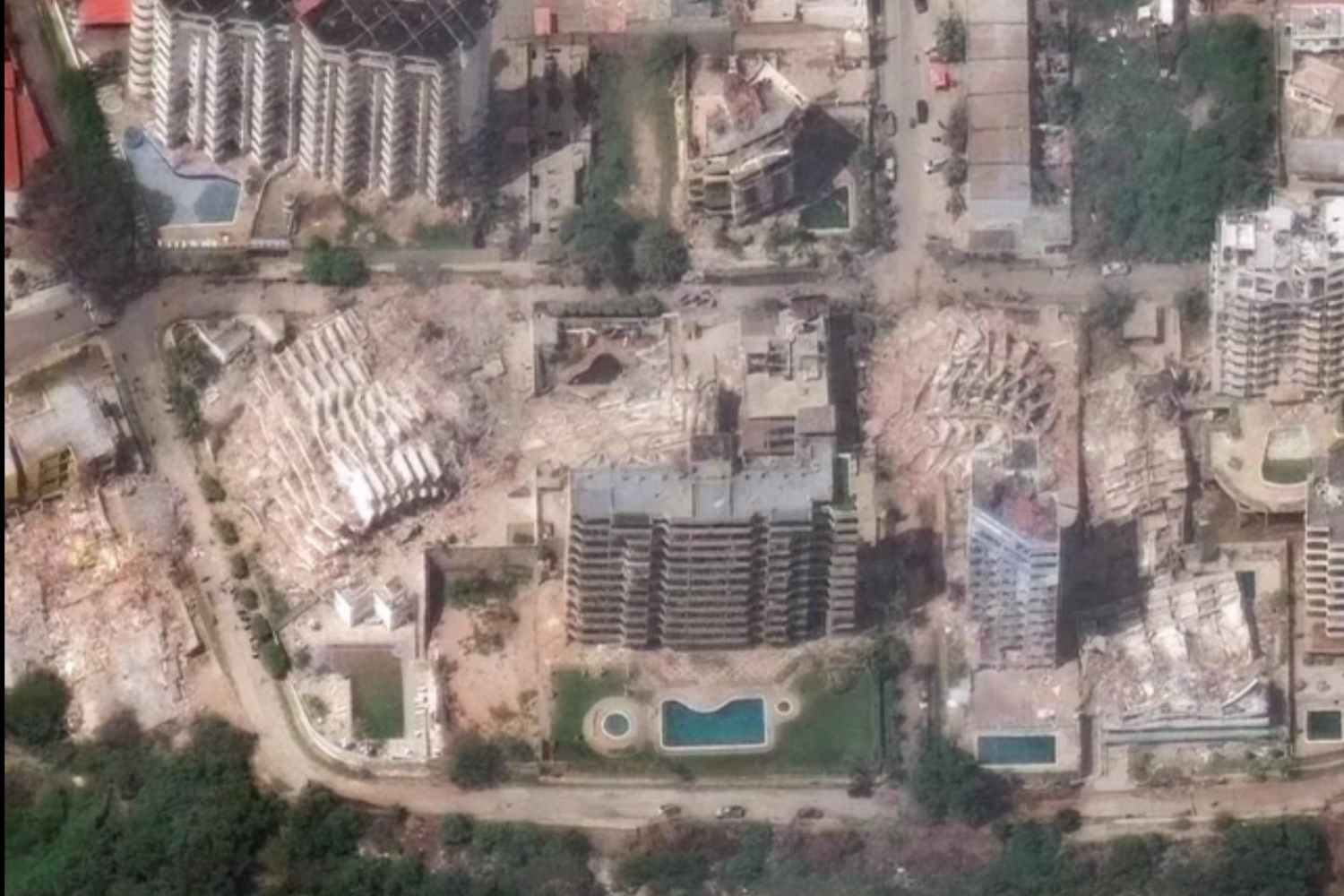 Satellietbeelden van de aardbeving in Venezuela