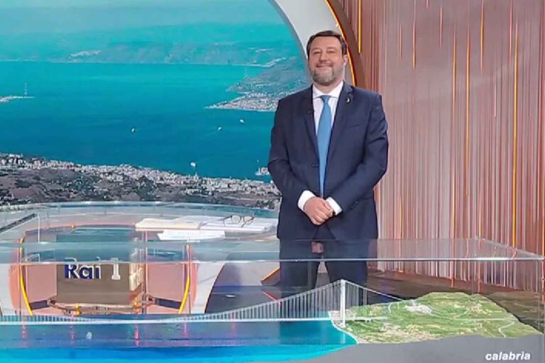Matteo Salvini Ponte sullo Stretto 22/03/2023