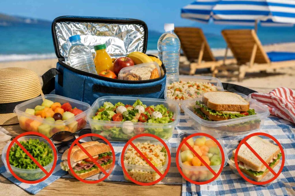 mangiare in spiaggia