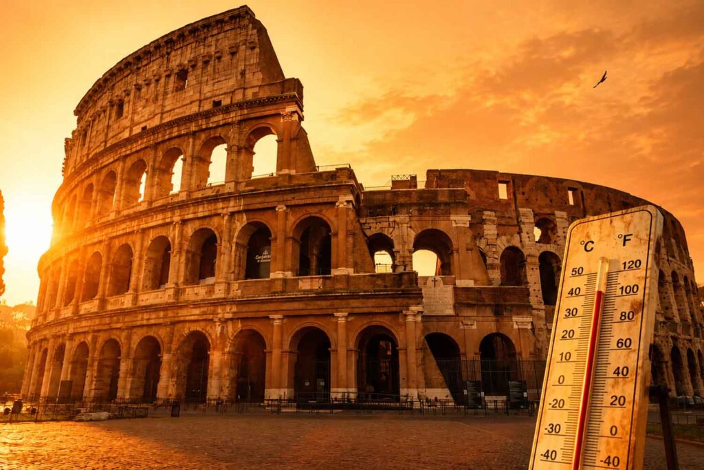 caldo a Roma