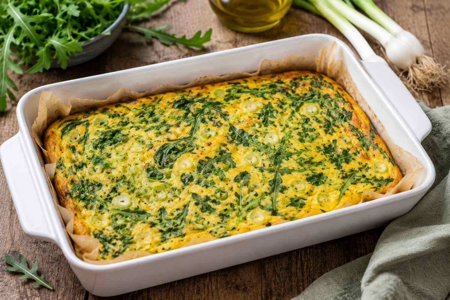 lente-ui en rucola-omelet