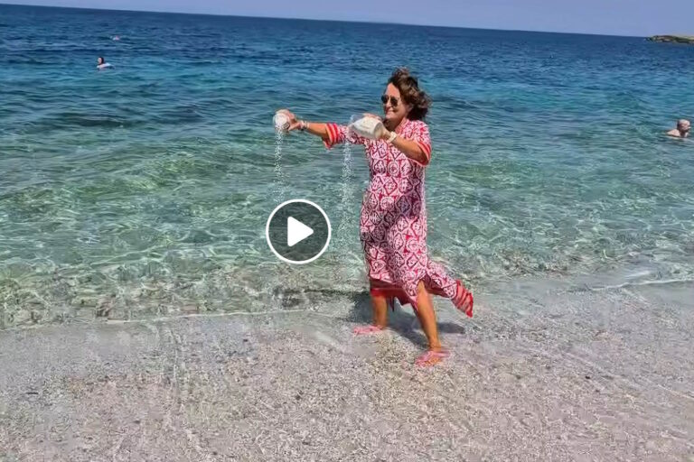 40 kg zand is teruggekeerd naar het strand van Is Arustas, een gebaar van respect voor een prachtig gebied
