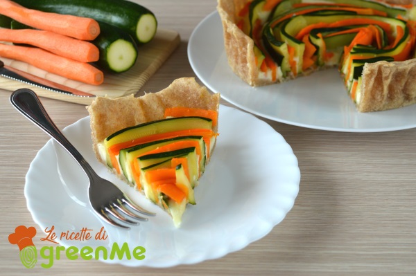 wortel- en courgettetaart
