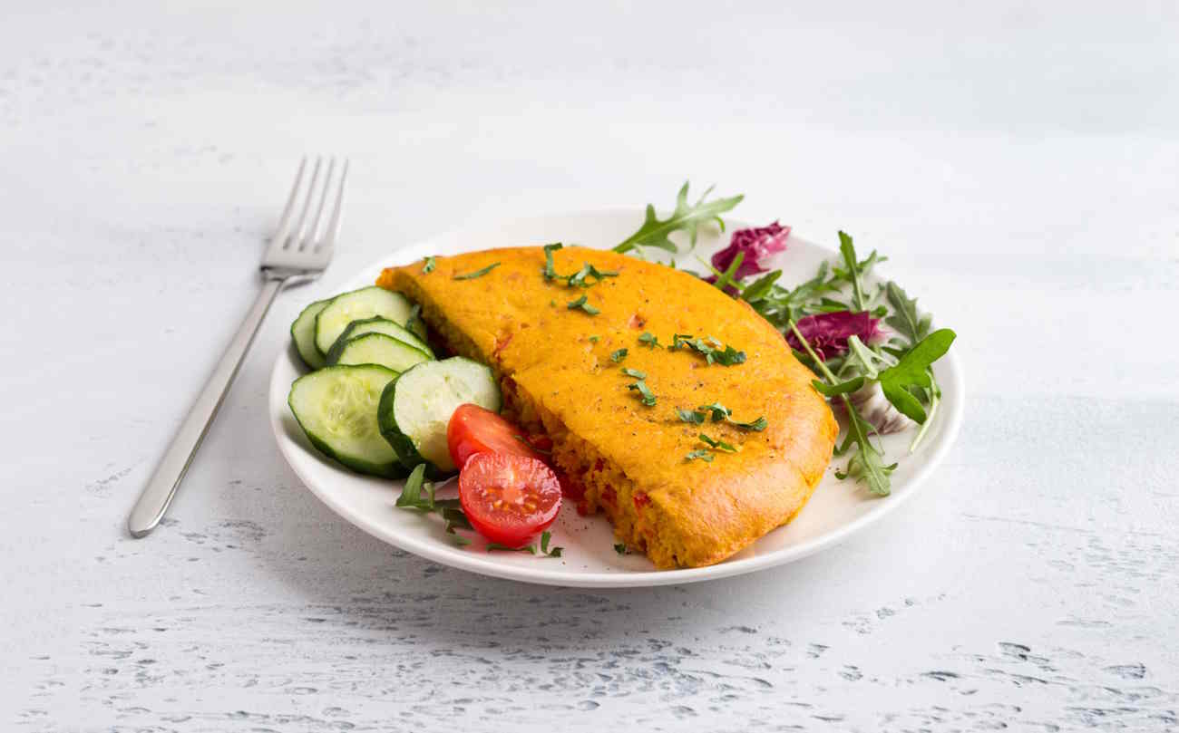 veganistische omelet