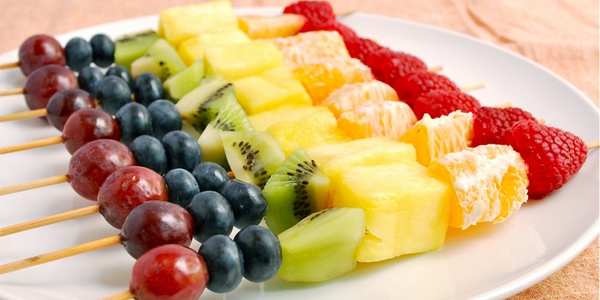 Recepten voor fruitspiesjes