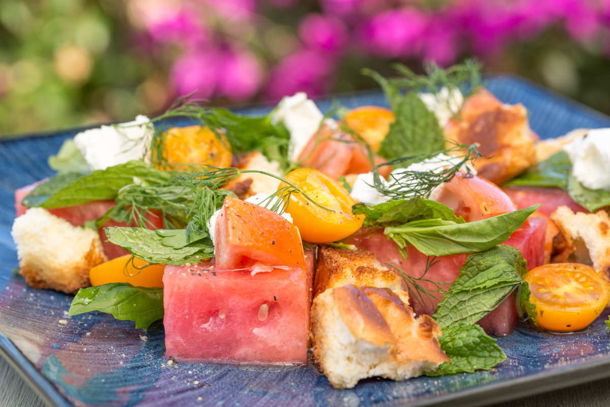 watermeloen panzanella