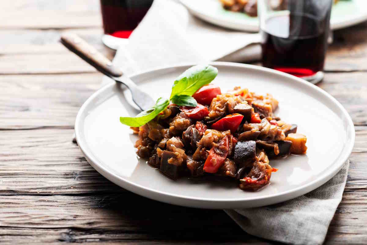 caponata van aubergine