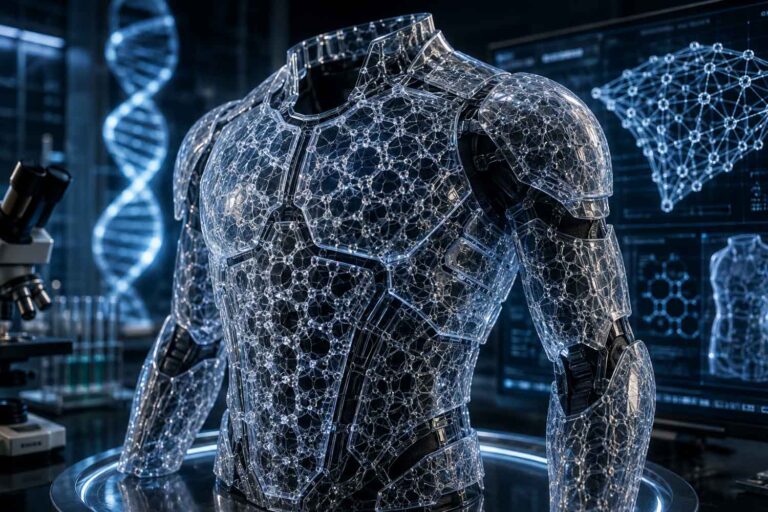 materiale di vetro e dna