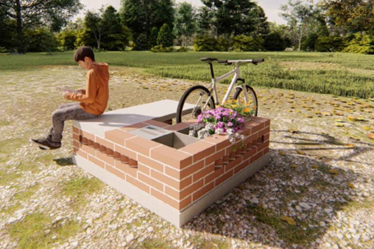 bench brick