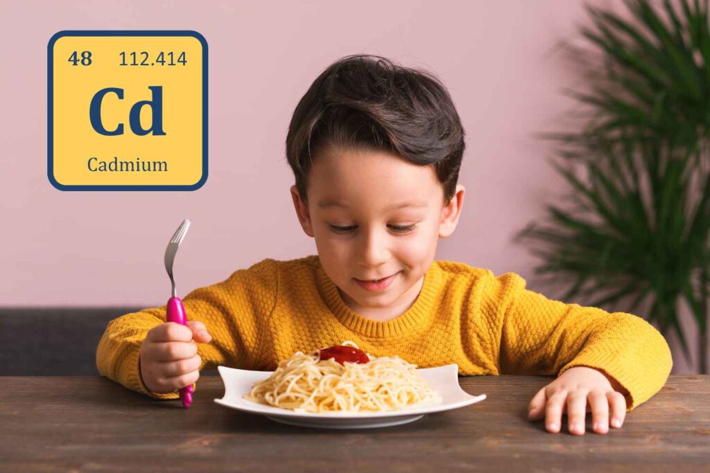 cadmio pasta bambini