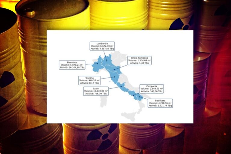 mappa rifiuti radioattivi