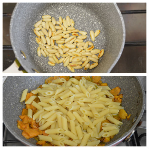 pompoen-pijnboompittenpasta 2