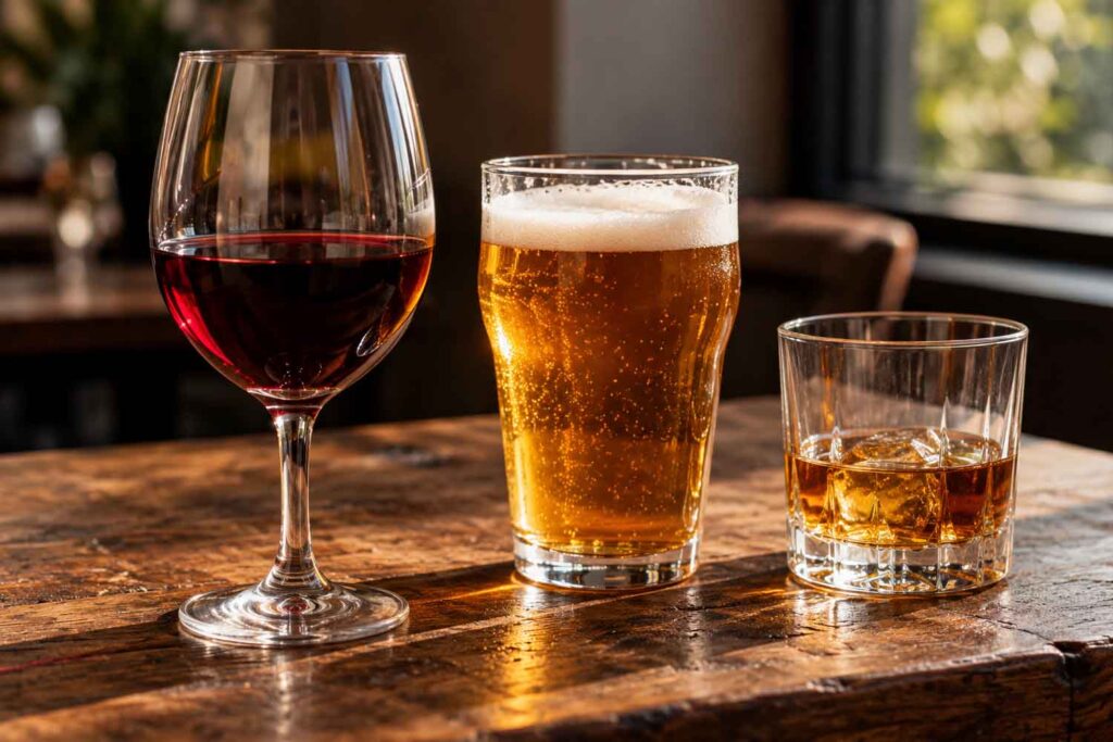 birra, vino, superalcolici